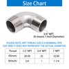 ZHMEINA 3/4" NPT Male x Male Threaded Elbow, 2Pcs 304