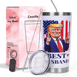 Cessfle Husband Tumbler with Keychain, Husband Gifts from Wife, Valentines Day Tumbler 20 oz, Best Husband Ever Gifts, Gifts for Husband Unique,Valentines Day Gifts for Husband from Wife