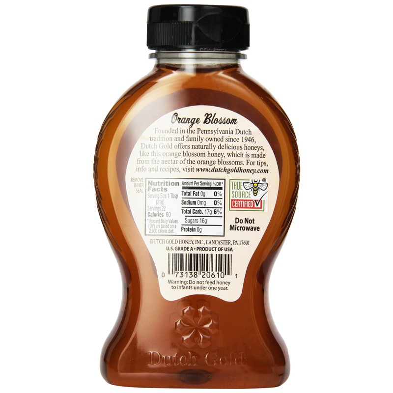 Dutch Gold Orange Blossom Honey, 16 Ounce Unit (Pack of
