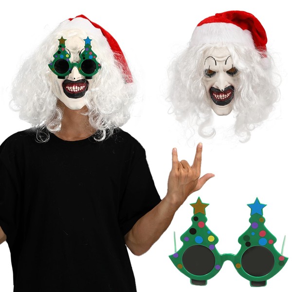 GOBWCOT Clown Mask Art the Clown Mask Scary Killer Full