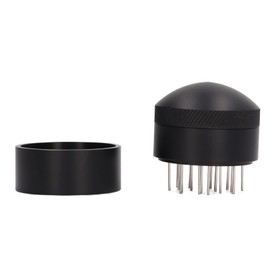 Coffee Distributor, Coffee Needle Distribution Tool, Stainless Steel Coffee Stirrer Spinning Espresso Stirrer with Base for Cafes Home