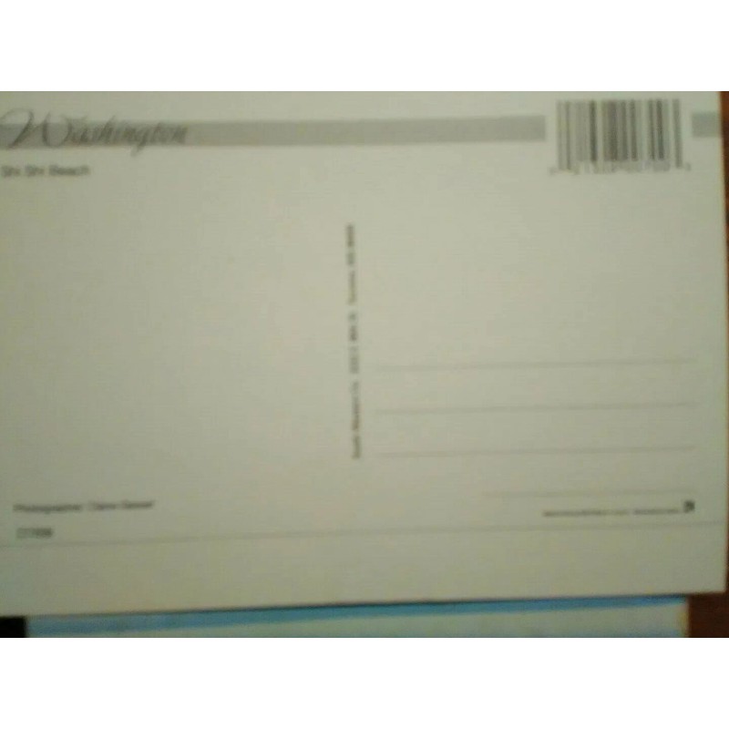 BEAUTIFUL PHOTO POST CARD SHI SHI BEACH WASHINGTON ..