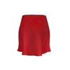 Mist Azur Women's Elegant Silky Satin Mini Skirt High Waist