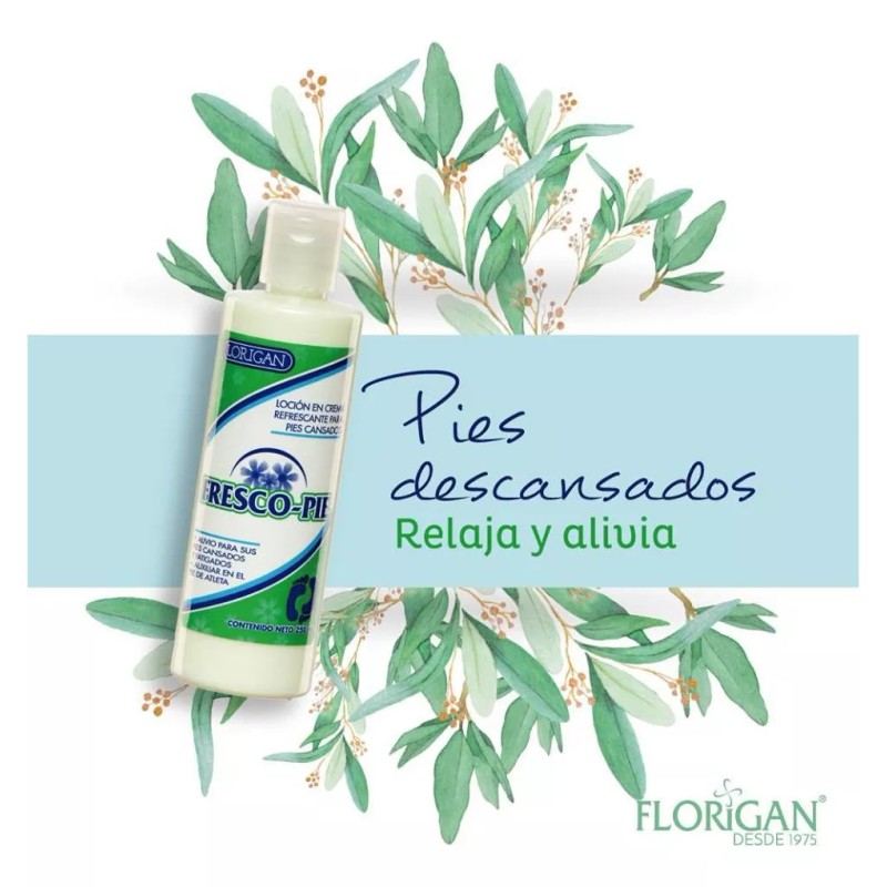 Florigan Fresco Pie Loción Descansa Pies Florigan 250ml Pack De