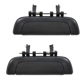TRQ Left and Right Exterior Door Handle Set Drivers Side Compatible with 1995-2002 Suzuki Esteem