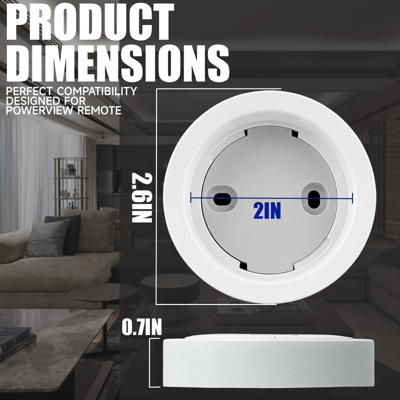 Remote Control Wall Mount Holder for Hunter Douglas PowerView Generation