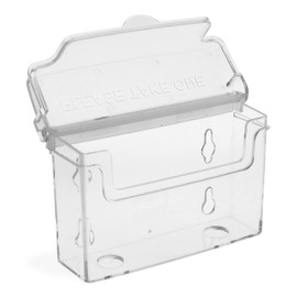 TAYMAR Clear Landscape Business Card Holder with Lid