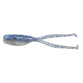 Bobby Garland Slab Dockt'R Soft Plastic Crappie Fishing Lure, Fishing Gear and Accessories, 2.5", Pack of 12, Blue Ice