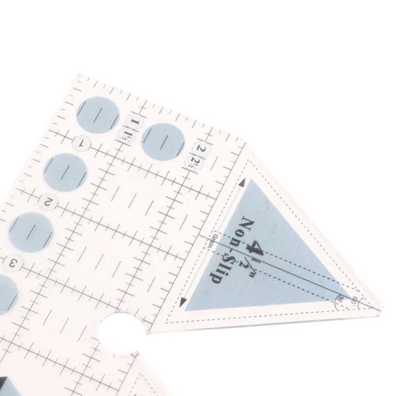Ruler Grids 45/60/90 Degree Double Strip Ruler Transparent Acrylic Non