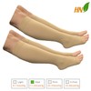 HealthyNees Open Toe 15-20 mmHg Compression Plus Size Extra Wide