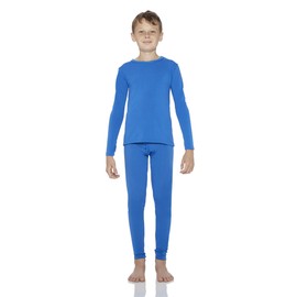 Rocky Ropa Interior térmica para niños (Conjunto de Pantalones Largos térmicos), Camisa y Pantalones, Capa Base con Leggings, Pantalones de esquí, frío Extremo, Azul, Small