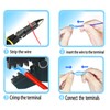 100PCS Nylon Spade Quick Disconnect Connectors Kit 22-10 AWG Male