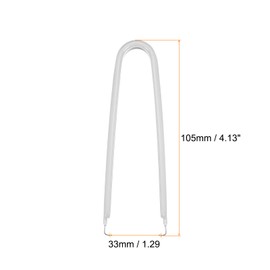 HARFINGTON 10Pcs IC Chip Extractor IC U Shape Puller Stainless Steel with Insulated Vinyl Grip Motherboard Circuit Board Component Puller Chip Extractor for PCB Removal Tool, White