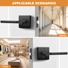 Probrico Square Black Passage Door Handle Heavy Duty Keyless Door