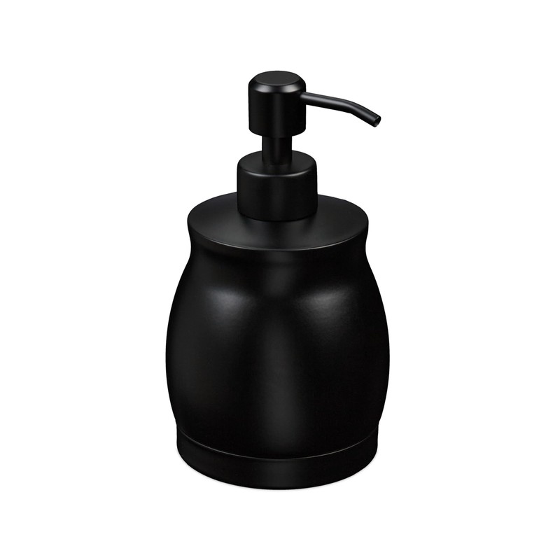 Relaxdays Soap Dispenser 390ml Stainless Steel Refillable Soap Shower Gel
