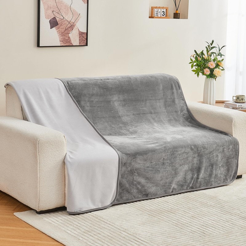 Yaning Waterproof Blanket 60"x80" for Adults, Reversible Waterproof Bed Cover