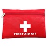 Jipemtra Red Emergency First Aid Bag Empty Small Rescue Pouch