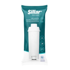 Sillar Water Filter 8x for Delonghi Coffee Machines DLSC002, SER3017 & 5513292811 - Compatible with ECAM, ESAM, ETAM Series | Fits Dinamica, PimaDonna | Increases the Life of the Device