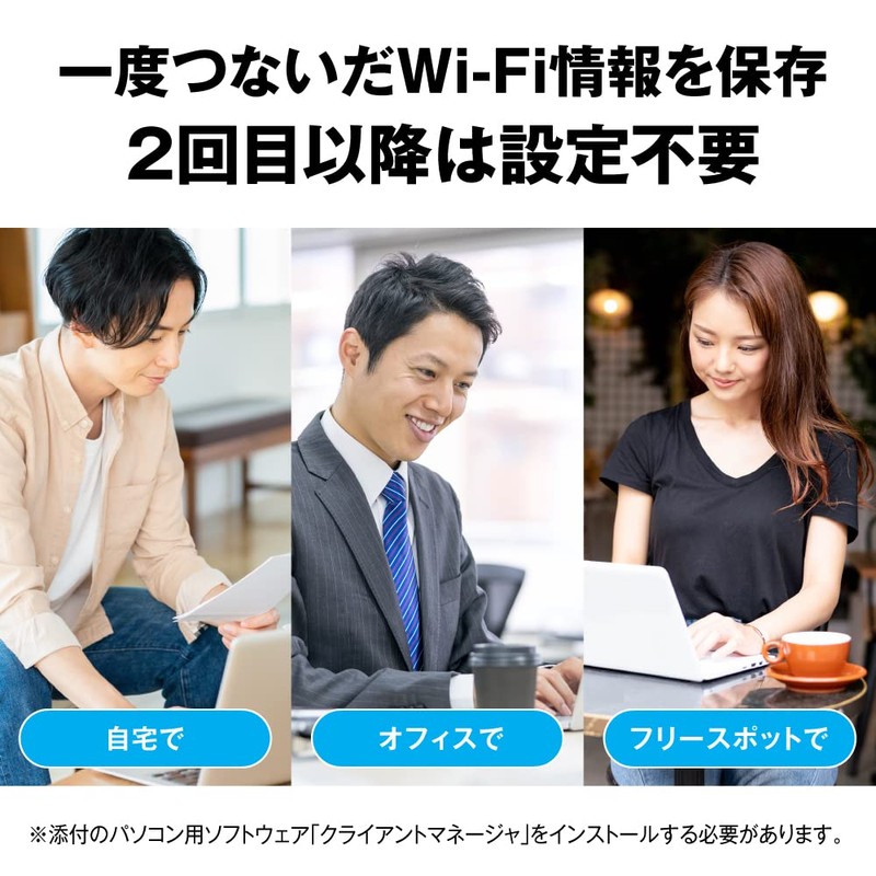 Buffalo WI-U2-150M/N WiFi Wireless LAN Device for USB 2.0 11n/g/b