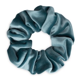 SXQLYH Scrunchie Velvet Elastics, Large Hair Scrunchie, Thick Soft Comfortable Velvet Hair Scrunchies, Ponytail Holder, Hair Bobbles for Women, Thick Long Hair (Blue)