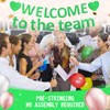 Pre-Strung Glitter Welcome to the Team Banner Welcome Banner Welcome