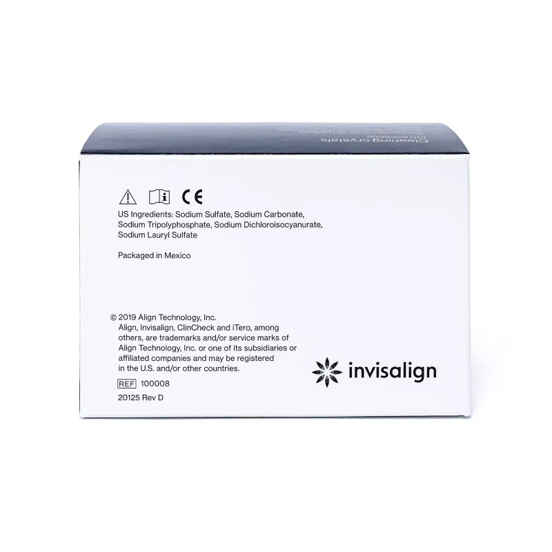 INVISALIGN Cleaning Crystals for Clear Aligners and Retainers with Tub,