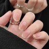 Nail Tip, Short, 24 Pieces, Medium, False Nails, Gradient, Pink,