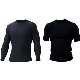 Certified Grappler Rash guard Rash Vest Black Short Sleeve & Full Sleeve Body Armour (XL, Short Sleeves)