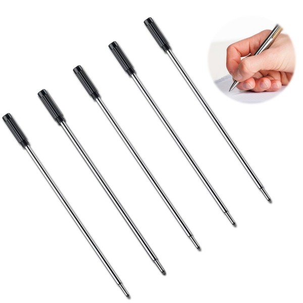 INBOLM 5 Pcs Pen Refills, Cross Pen Refill, Replaceable Ballpoint