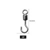 KTGCOZS Pack of 100 Fishing Swivels Open Eye Rolling Swivel