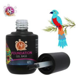 Gel Base Foundation, Base Gel Semipermanente, Uñas. Mc Nails Color Transparente                                                                       