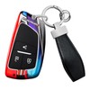 HIBEYO Key Fob Cover Compatible with Buick Envision GMC Yukon
