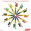 12 Vibrant Shades RORITO Happy Hoo Xtrafun Soft Colouring Marker