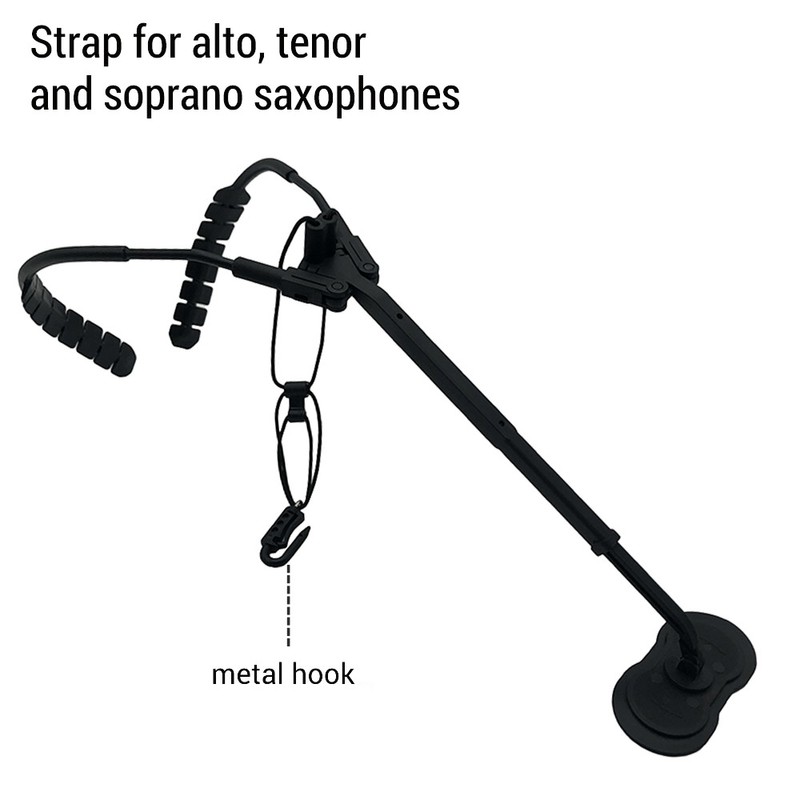 Comfortable Saxophone Shoulder Strap Sax Harness Strap Adjustable for Alto/Tenor/Soprano