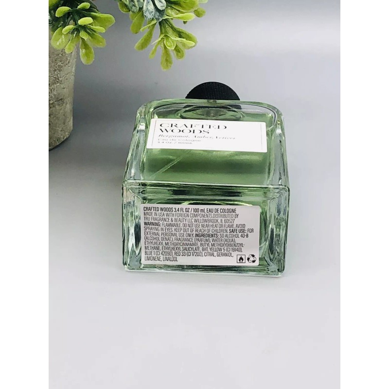 Tru Fragrance Crafted Woods Eau De Cologne Spray 3.4 oz