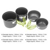 4pcs Camping Pot Kit Multi Layers Anti Scalding Design Camping