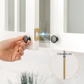 Heveer Magnetic Catch Magnetic Catch Magnetic Door Latches Stainless Steel Door Magnet for Cabinet Doors Drawers Pack of 8 Brass