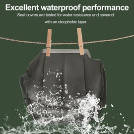 FZJDSD Dark Gray Driver Side Bottom Microfiber Leather Replacement Seat Cover Compatible with Chevy Silverado Tahoe Suburban Avalanche GMC Sierra Yukon 1999 2000 2001 2002