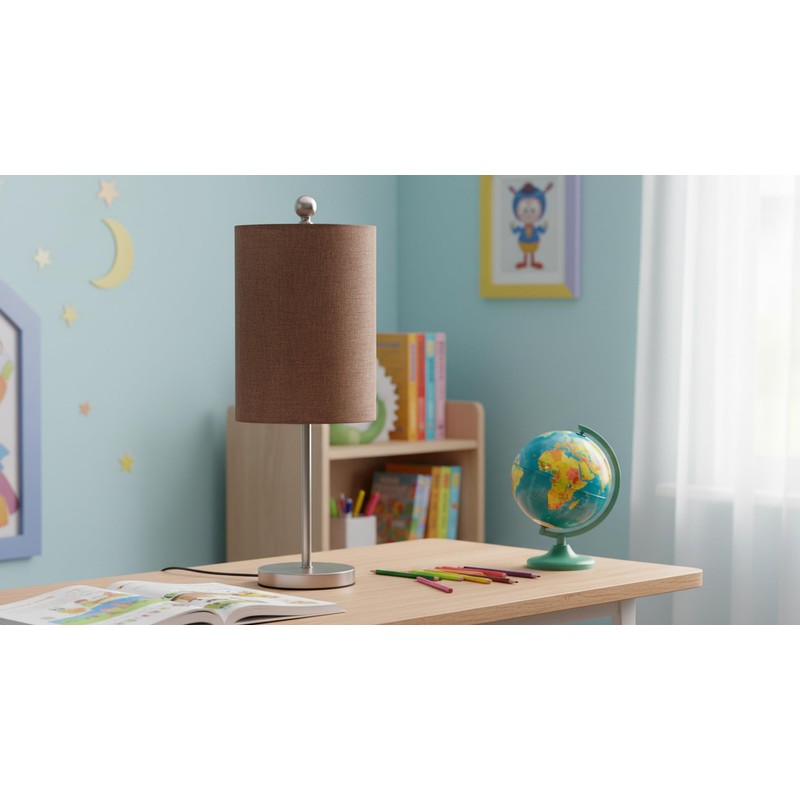 Aspen Creative 31310A Contemporary Drum (Cylinder) Shaped Spider Construction Lamp