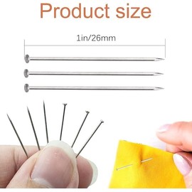 1000-Piece Premium Sewing Pins Set – 1 Inch Steel Pins for Quilting, Crafting, and Sewing, Easy Storage Box