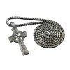 vogueteen Men Irish CELTIC CROSS Ireland Pendant Necklace Titanium Stainless
