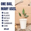 Plasticplace 65 Gallon Recycling Trash Bags │1.5 Mil │ Blue