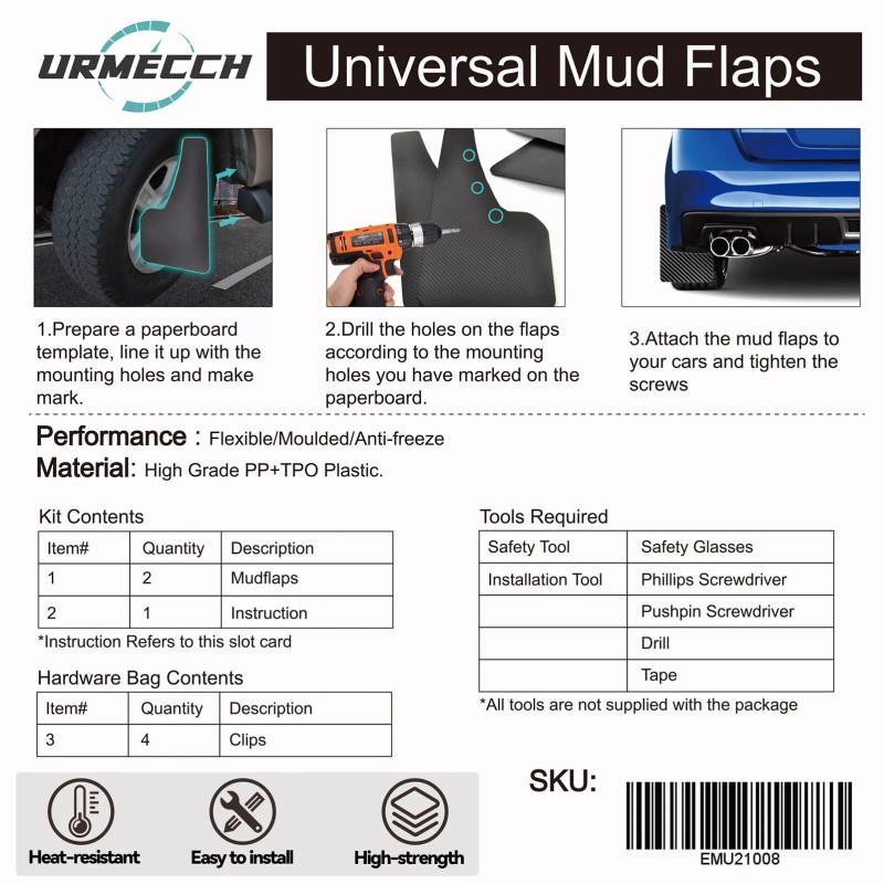 Fit for Lexus Carbon Splash Guards Mud Flaps FOR Lexus