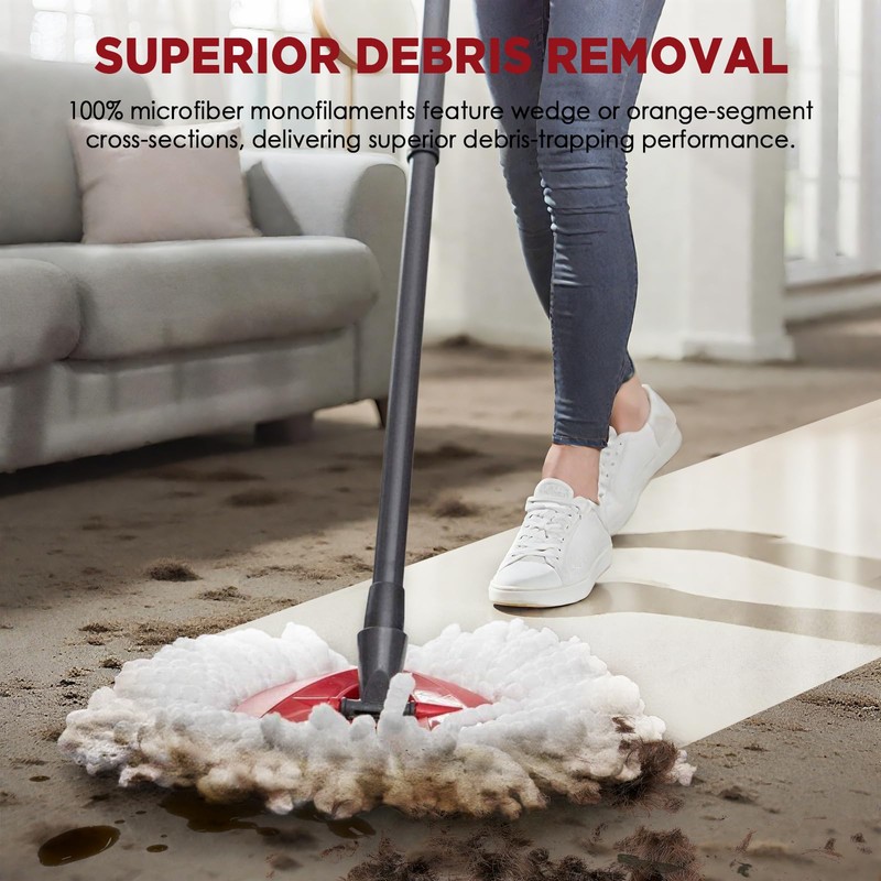 Mop Head Replacement for O-Cedar Easy Wring 1-Tank System，Exovyn Spin