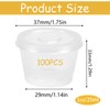 KYEDGC 100 PCS 1oz Small Plastic Containers with Lids, 25ml