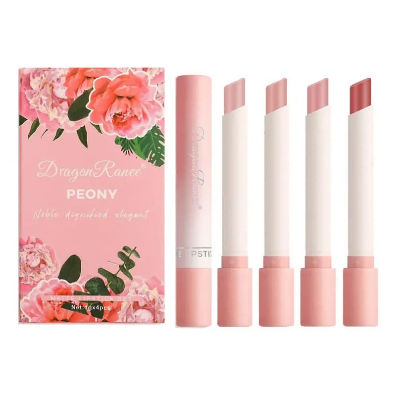 Set De Pintalabios Mate, Bonito Brillo De Labios Antiadheren B