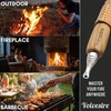 Pocket Bellows with Wooden Handle – Telescopic Fire Blower Tube,