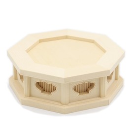 Pedestal (座像 Length 3.0 Equal For Eight Corners Stage) Height 5 cm 桧木