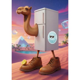 Trefl - BrainRots, The Fridge Camel - Puzzle da 200 pezzi - Un puzzle colorato che raffigura un universo surreale, per bambini dai 7 anni in su
