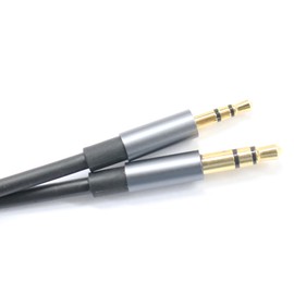 ABLET 50 cm Gold-Plated Design 3.5 mm to 2.5 mm Male Car Accessory Cable Headphone Audio Cable Compatible with Bose Headphones, for JBL Headphones, Smartphone, Tablet, MP3 Player, Black